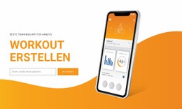 Erstellen Sie Ein Training - Benutzerdefinierte Zielseite