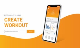 Create Workout - Professional Html Code