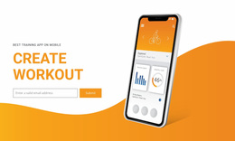 Create Workout - Responsive HTML5