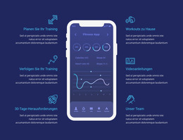 Trainings-App Zum Verfolgen - Kostenlose HTML-Vorlage
