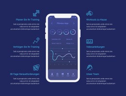 Trainings-App Zum Verfolgen - Kreative Mehrzweckvorlage