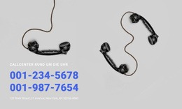 Call Center - Ultimatives Website-Design