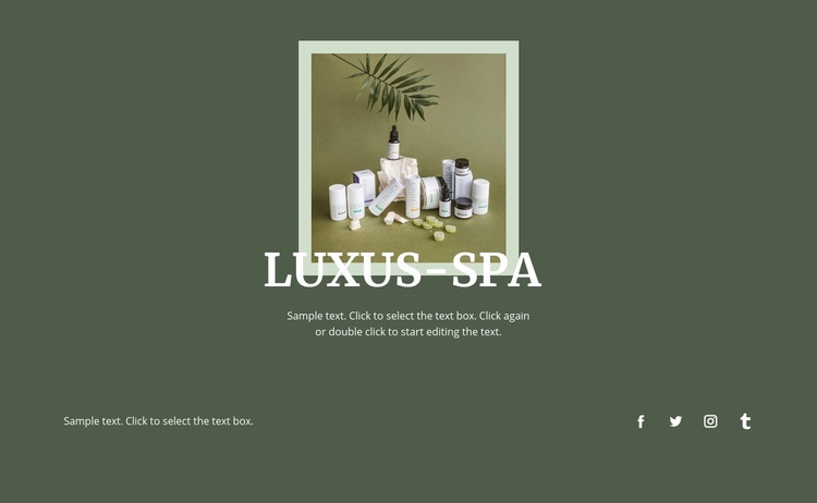 Innovation Luxus-Spa Website design