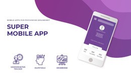 Mobile App Und Technologie – Fertiges Website-Design