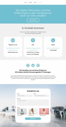 Adressen Unserer Filialen - Landingpage-Inspiration