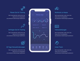 Trainings-App Zum Verfolgen - Responsive Landingpage