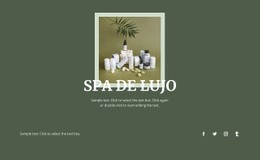 Innovación Spa De Lujo - HTML Website Maker