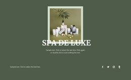 Spa De Luxe Innovant : Modèle Créatif Polyvalent D'Une Page