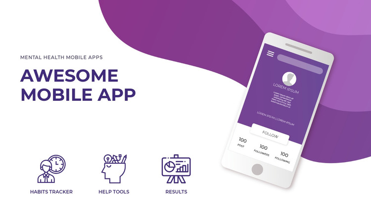 Mobile app and technology Homepage Design
