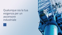 Ascensore Industriale - Mockup Di Sito Web Professionale