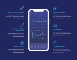 App Di Allenamento Per Il Monitoraggio - Modello HTML Gratuito