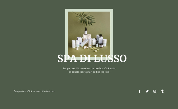 Innovazione spa di lusso Modello di sito Web