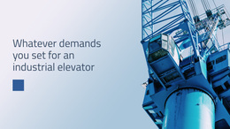 Industrial Elevator Responsive Html5
