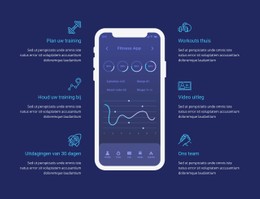 Workout-App Voor Tracking Responsieve Site