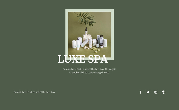 Innovatie luxe spa HTML-sjabloon