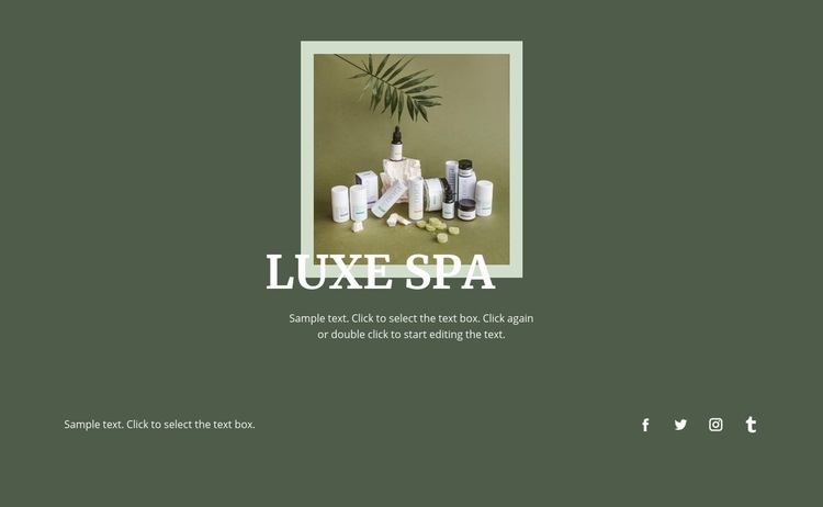 Innovatie luxe spa Website ontwerp