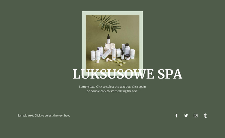 Innowacyjne luksusowe spa Motyw WordPress