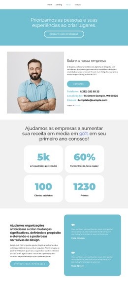 Vamos Falar Com Mais Detalhes - Maquete Do Site Em PSD