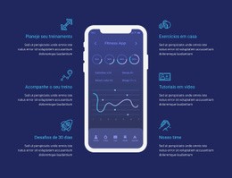 Aplicativo De Treino Para Rastreamento - Maquete De Funcionalidade Do Site