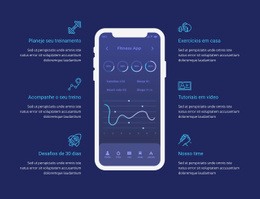 Aplicativo De Treino Para Rastreamento – Página De Destino Responsiva