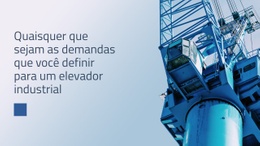 Elevador Industrial - Tema WordPress Responsivo