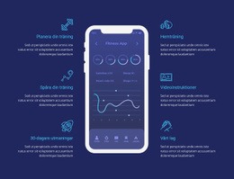 Träningsapp För Spårning - Gratis HTML-Mall