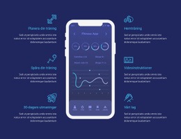 Träningsapp För Spårning - Kreativ Multifunktionsmall