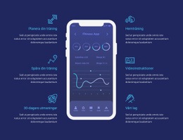 Träningsapp För Spårning - Mall För Att Lägga Till Element På Sidan