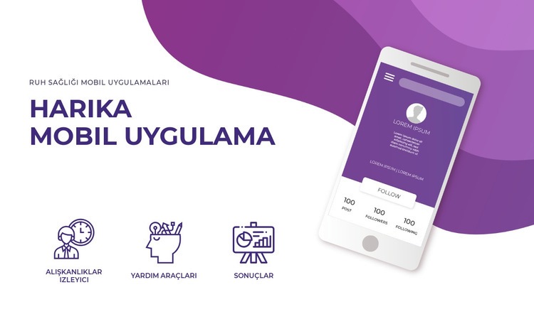 Mobil uygulama ve teknoloji Html Web Sitesi Oluşturucu