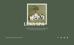 Yenilik Lüks Spa - Kişisel Şablon