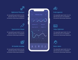 İzleme Için Egzersiz Uygulaması - Web Sitesi Tasarımı Ilhamı