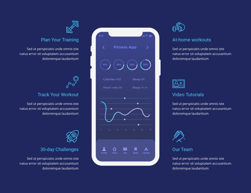 Workout app for tracking Wix Template Alternative