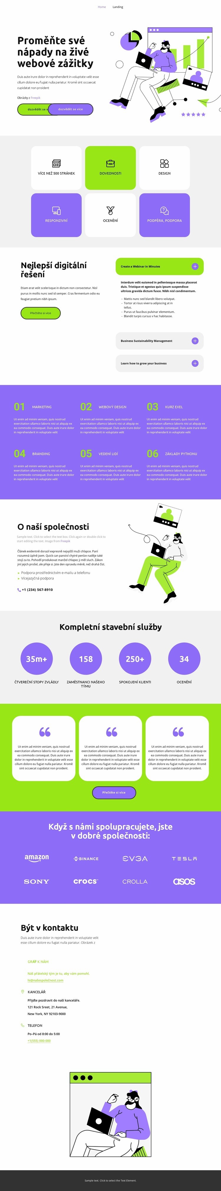 Nejnovější technologie Šablona CSS