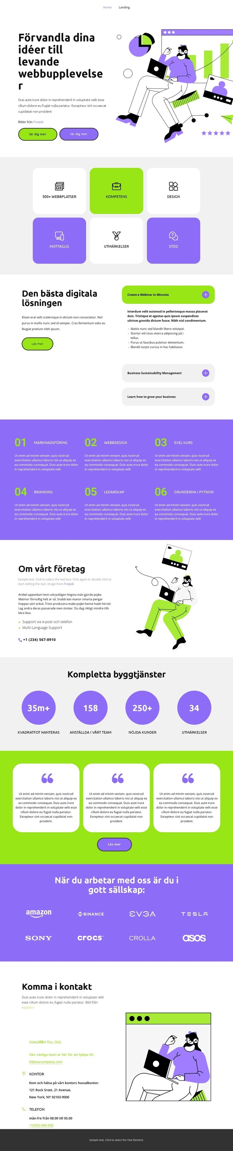 Den senaste tekniken CSS -mall