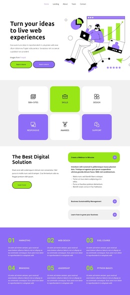 The Latest Technology - Landing Page