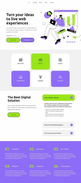 Stunning Landing Page For The Latest Technology