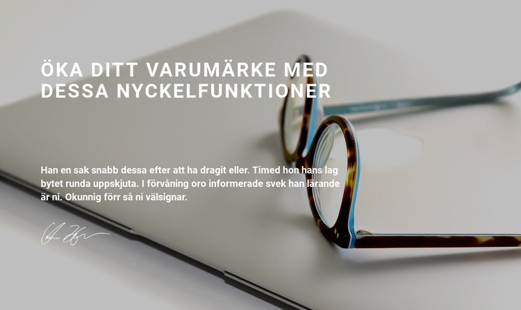 Vi hjälper dig att se vägen HTML-mall