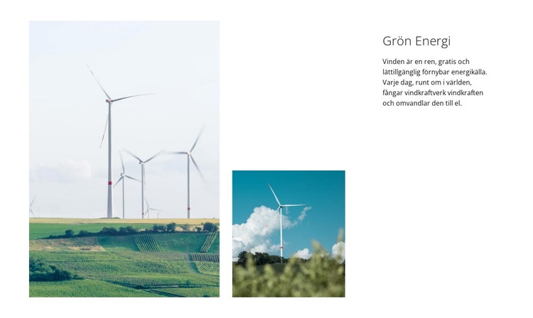 Grön energi WordPress -tema