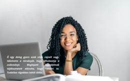 Szöveg És Üzletasszony – Reszponzív Kialakítás