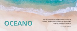 HTML5 Reattivo Per Oceano Della Natura