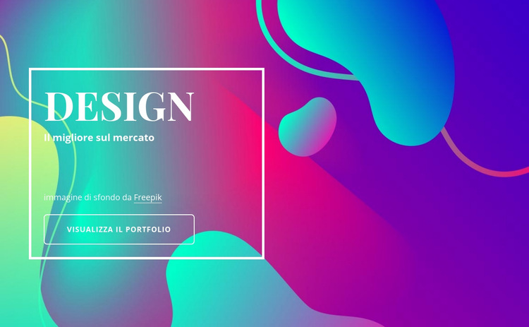 Agenzia di design e illustrazione Modello di sito Web
