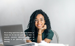 Templates Extensions For Text And Business Woman