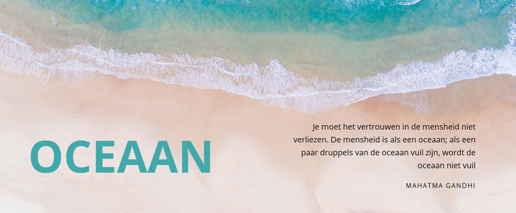 Natuur oceaan HTML-sjabloon