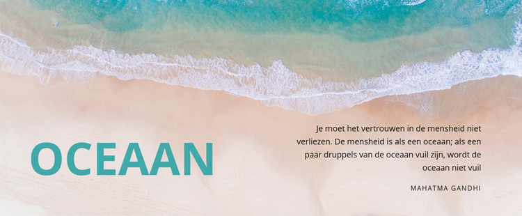 Natuur oceaan WordPress-thema