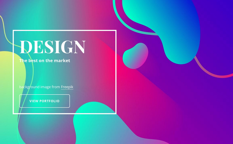 Design and illustration agency One Page Template
