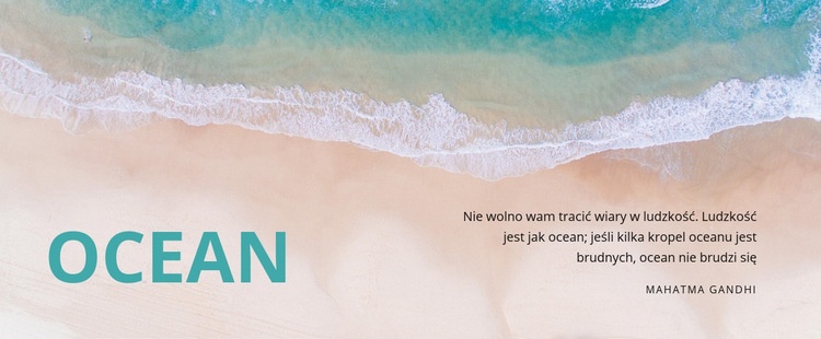 Ocean natury Szablon HTML5