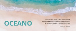 HTML5 Responsivo Para Oceano Natural