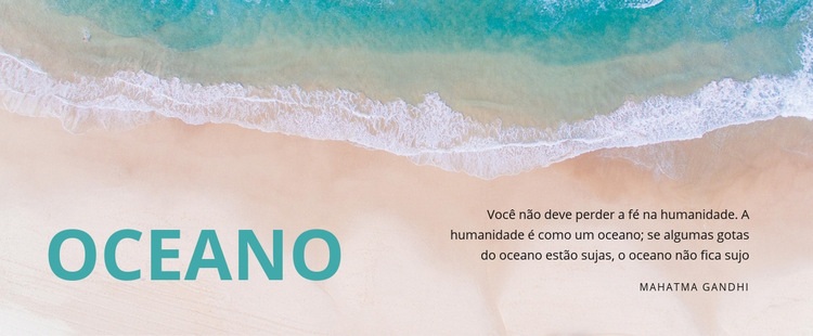 Oceano natural Modelo HTML5