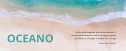 Oceano Natural - Modelo De Site Joomla Gratuito