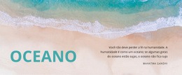 Oceano Natural - Designer Da Página De Destino